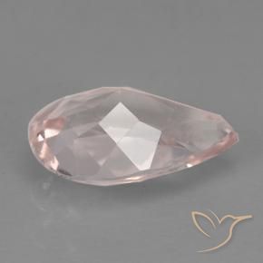 Morganita Rosado coral claro natural de 0.78 ct, En forma de pera, VS