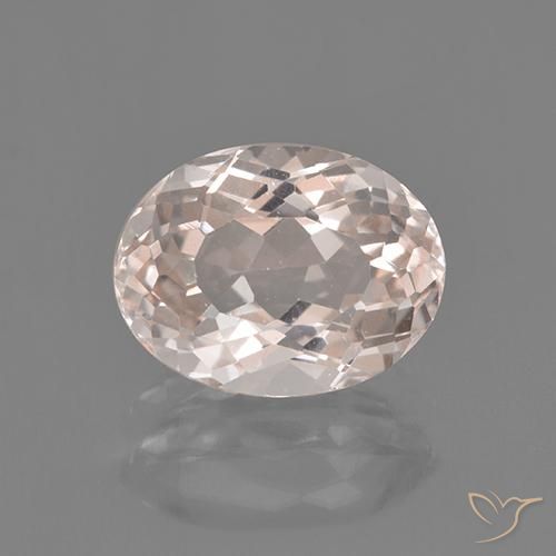 2.43ct Natural Rosado muy claro morganita, Ovalada, VS