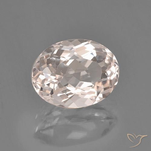 Morganita Rosado muy claro natural de 2.43 ct, Ovalada, VS