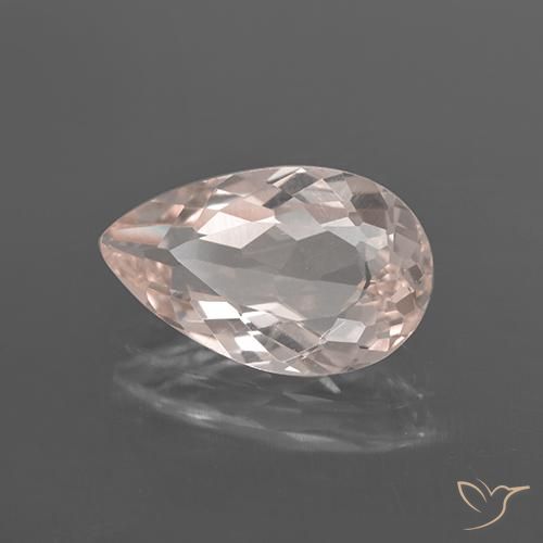 Morganita Rosado claro natural de 2.09 ct, En forma de pera, VS