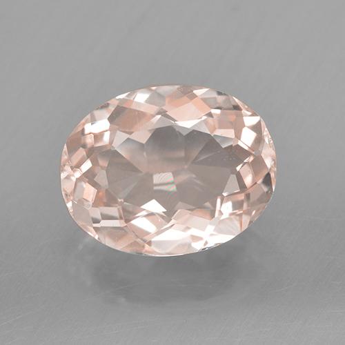 Morganita Rosado salmón natural de 1.82 ct, Corte Óvalo, VVS
