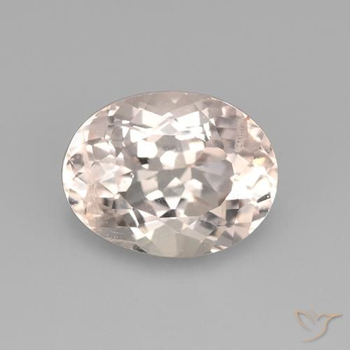 2.43ct Natural Rosado claro medio morganita, Ovalada, VS