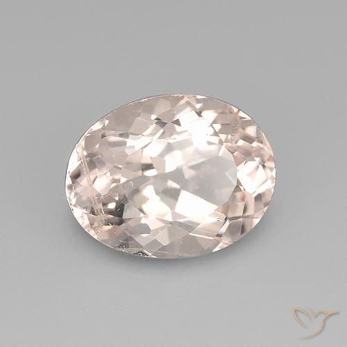 Morganita Rosado claro medio natural de 2.43 ct, Ovalada, VS