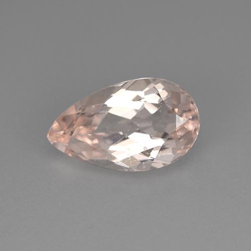 Morganita rosa natural de 2,38 ct, en forma de pera, VVS-VS