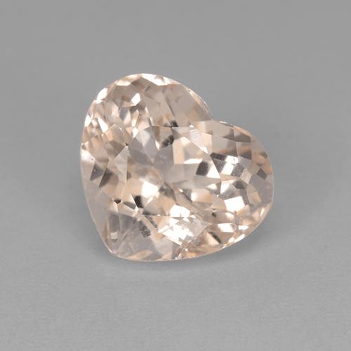 Morganita Rosado salmón natural de 2.74 ct, Forma de corazón, VVS-VS