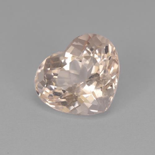 Morganita Rosado salmón natural de 2.74 ct, Forma de corazón, VVS-VS