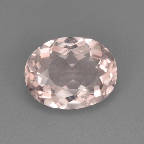 Morganita rosa natural de 2,87 ct, corte óvalo, VS
