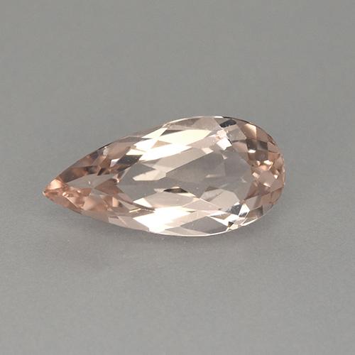 Morganita Rosado medio natural de 1.22 ct, En forma de pera, VVS-VS