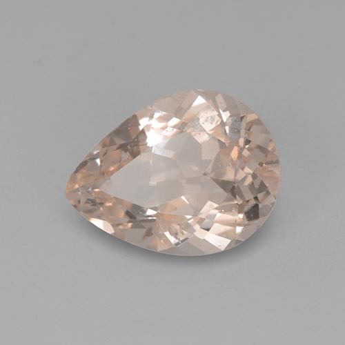 Morganita Rosado muy claro natural de 2.59 ct, En forma de pera, VS