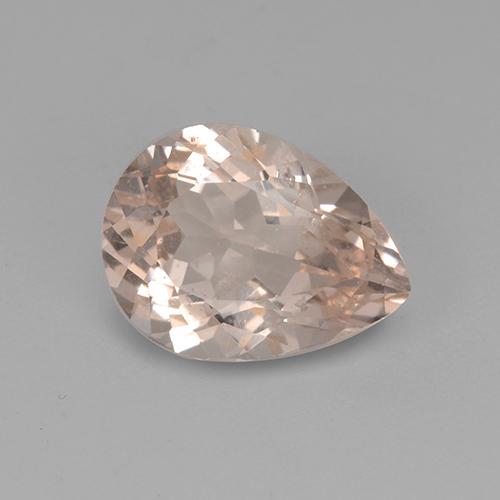 Morganita Rosado muy claro natural de 2.59 ct, En forma de pera, VS