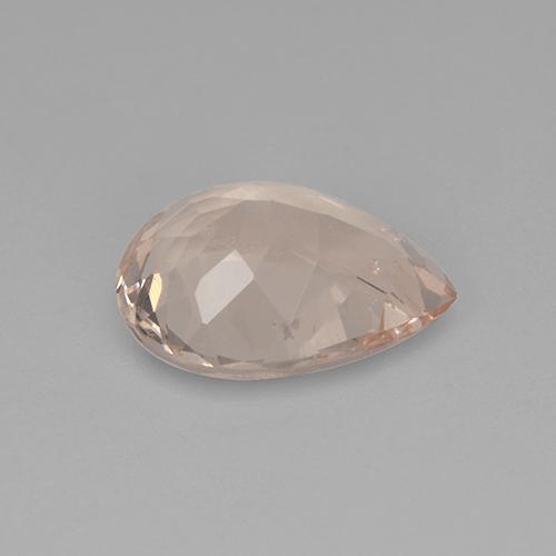Morganita Rosado muy claro natural de 2.59 ct, En forma de pera, VS