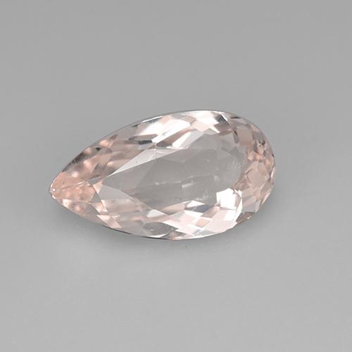 Morganita Rosado claro natural de 2.52 ct, En forma de pera, VS