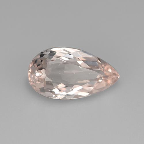 Morganita Rosado claro natural de 2.52 ct, En forma de pera, VS