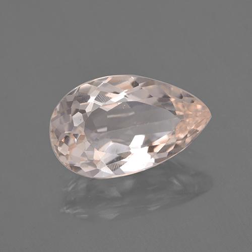 Morganita rosa natural de 2,47 ct, en forma de pera, VVS-VS