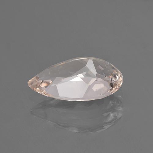 Morganita rosa natural de 2,47 ct, en forma de pera, VVS-VS