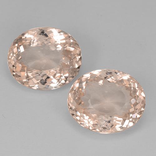 Gemas de morganita rosa natural de 10,96 ct, corte óvalo, VVS-VS