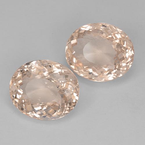 Gemas de morganita rosa natural de 10,96 ct, corte óvalo, VVS-VS