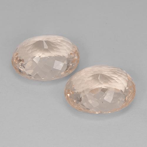 Gemas de morganita rosa natural de 10,96 ct, corte óvalo, VVS-VS