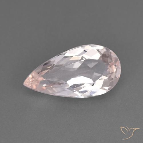 1.30ct Natural Rosado claro Morganita, En forma de pera, VVS-VS