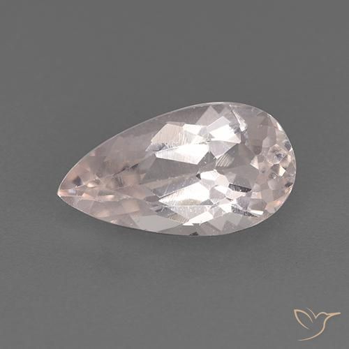 1.21ct Natural Rosado claro morganita, En forma de pera, VS