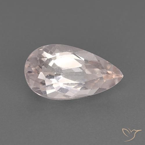 Morganita Rosado claro natural de 1.21 ct, En forma de pera, VS