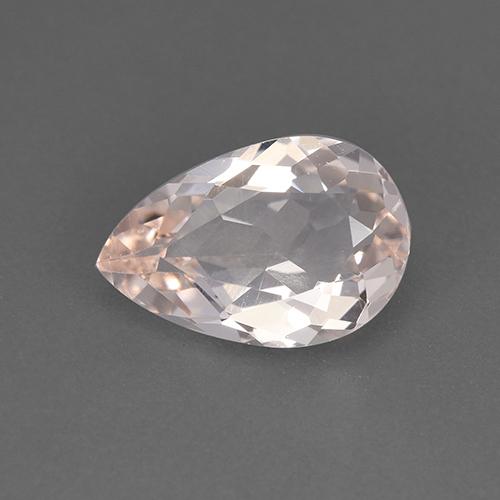 Morganita rosa natural de 1,43 ct, en forma de pera, VVS-VS