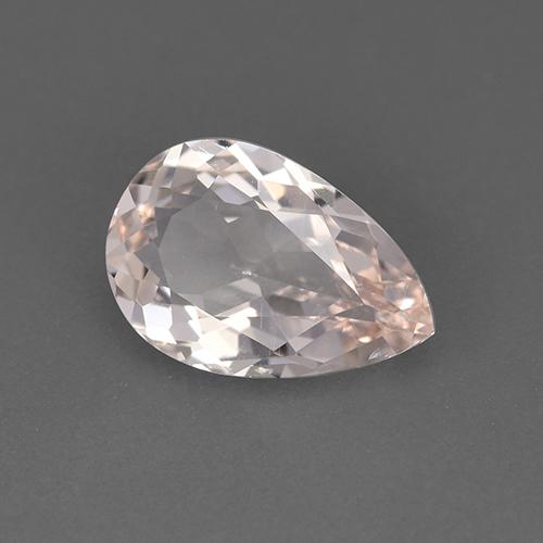 Morganita rosa natural de 1,43 ct, en forma de pera, VVS-VS