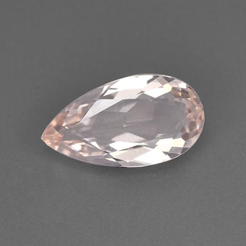 Morganita rosa natural de 1,11 ct, en forma de pera, VVS-VS