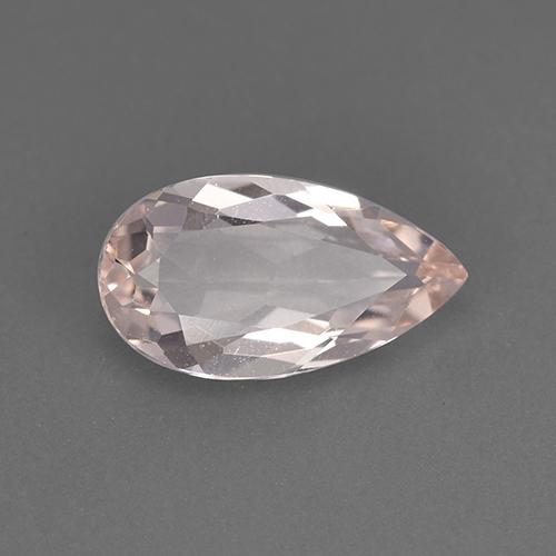 Morganita rosa natural de 1,11 ct, en forma de pera, VVS-VS