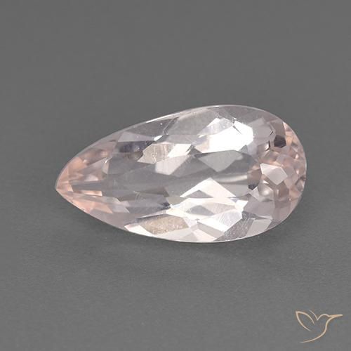 1.77ct Natural Rosado flamingo Morganita, En forma de pera, VVS-VS