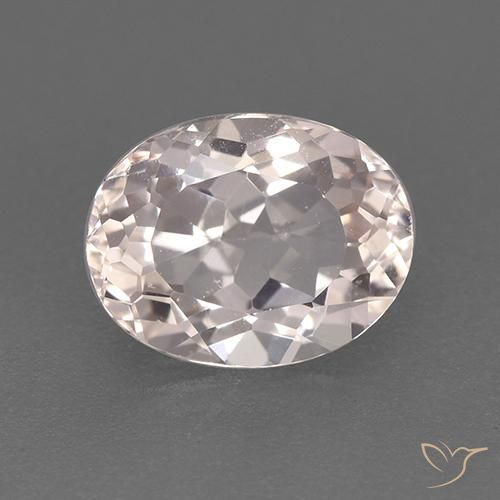 1.30ct Natural Rosado salmón morganita, Ovalada, VVS-VS