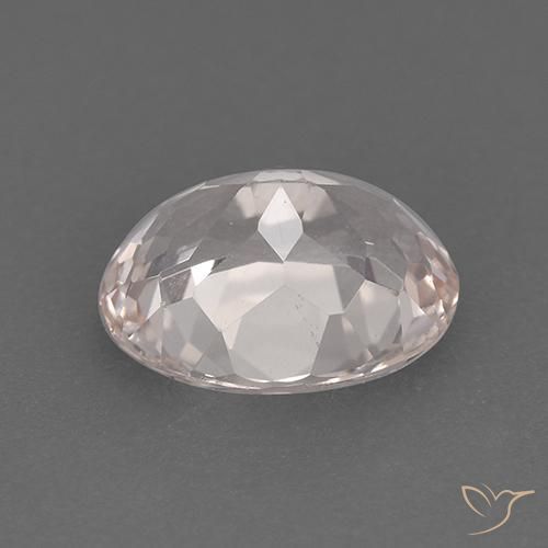 Morganita Rosado salmón natural de 1.30 ct, Ovalada, VVS-VS