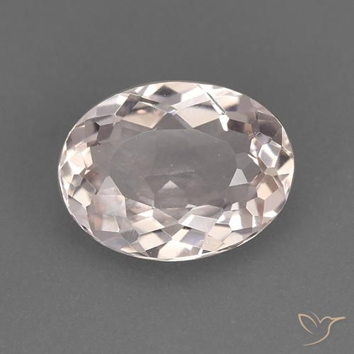 1.64ct Natural Rosado claro medio morganita, Ovalada, VVS-VS