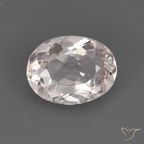 1.32ct Natural Rosado claro medio morganita, Ovalada, VS