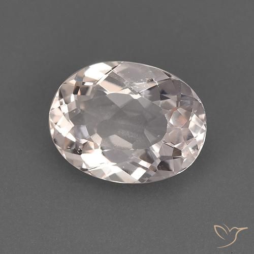 Morganita Rosado claro medio natural de 1.32 ct, Ovalada, VS