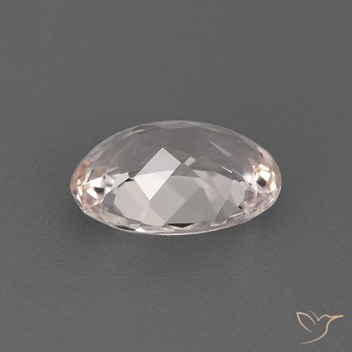 Morganita Rosado claro medio natural de 1.32 ct, Ovalada, VS