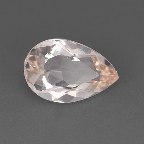 Morganita rosa natural de 1,61 ct, en forma de pera, VVS-VS
