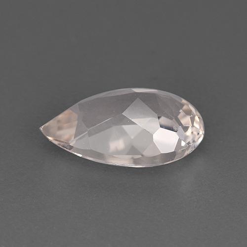 Morganita rosa natural de 1,61 ct, en forma de pera, VVS-VS