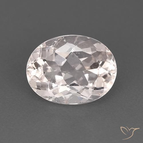 1.79ct Natural Blanco morganita, Ovalada, VS