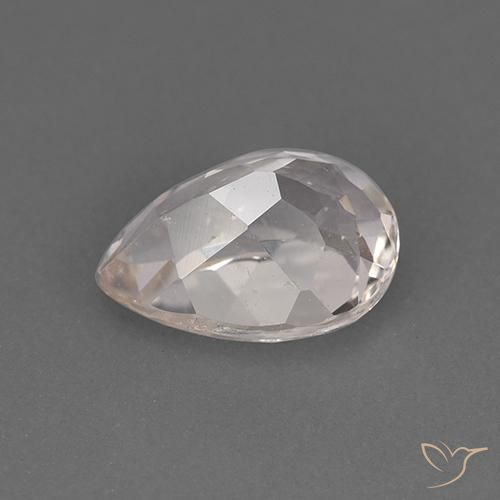 Morganita Rosado muy claro natural de 1.36 ct, En forma de pera, VS