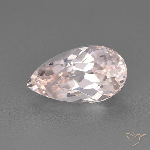 1.50ct Natural Rosado medio Morganita, En forma de pera, VVS-VS