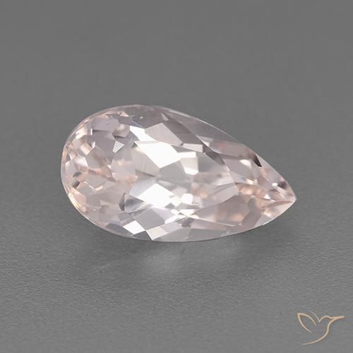 Morganita Rosado medio natural de 1.50 ct, En forma de pera, VVS-VS