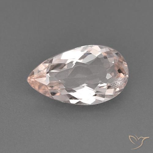 1.25ct Natural Rosado claro medio Morganita, En forma de pera, VVS-VS