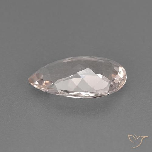 Morganita Rosado claro medio natural de 1.25 ct, En forma de pera, VVS-VS