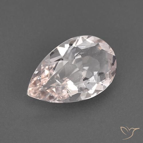 1.16ct Natural Rosado claro Morganita, En forma de pera, VVS-VS