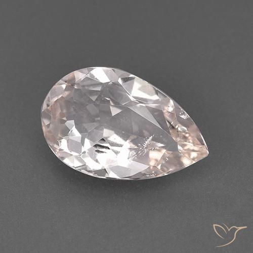 Morganita Rosado claro natural de 1.16 ct, En forma de pera, VVS-VS