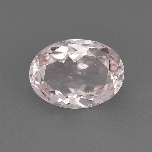 Morganita Rosado claro natural de 1.02 ct, Corte Óvalo, VS
