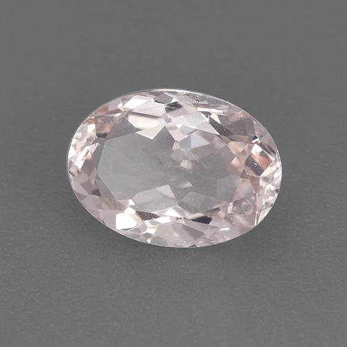 Morganita Rosado claro natural de 1.02 ct, Corte Óvalo, VS