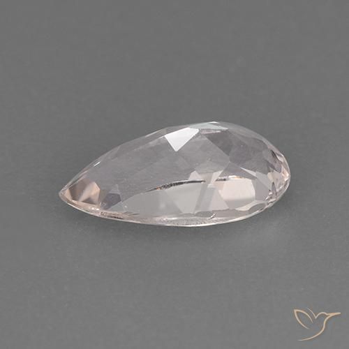 Morganita Rosado flamingo natural de 1.10 ct, En forma de pera, VVS-VS