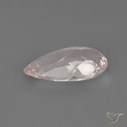 Morganita Rosado medio natural de 0.97 ct, En forma de pera, VVS-VS
